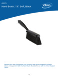 BRUSH,HAND,SOFT,14",PP/PBT,BLACK spec sheet
