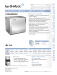Ice-O-Matic Elevation Series Specsheet Ice-O-Matic Elevation Series Specsheet