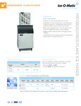 Ice-O-Matic MFI0800 Specsheet Ice-O-Matic MFI0800 Specsheet