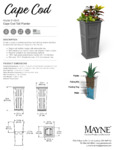 CAPE COD 32IN TALL PLANTER 