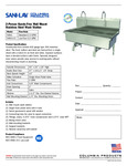 Sani-Lav 54W1 Specsheet Sani-Lav 54W1 Specsheet