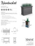 NANTUCKET TROUGH PLANTER - 36X16X24 NANTUCKET TROUGH PLANTER - 36X16X24