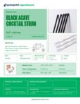 greenprint Black Agave Cocktail Straw Specsheet