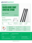 greenprint Black Agave Giant Cocktail Straw Specsheet greenprint Black Agave Giant Cocktail Straw Specsheet