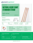 greenprint Natural Agave Giant Standard Straw Specsheet