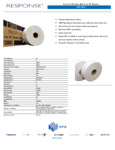 Response Toilet Paper Roll Specsheet