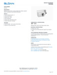 Sloan 0325105 Specsheet Sloan 0325105 Specsheet