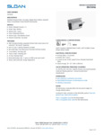 Sloan 3325500 Specsheet