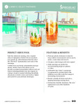 Libbey Spiegelau Perfect Serve Pool Spec Sheet