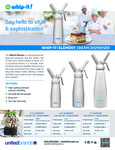 WHIPPER ELEMENT, WHIP-IT!, STAINLESS STEEL
