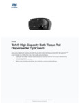 Tork Opticore® 565528 High Capacity Black Double Roll Toilet Tissue Dispenser Tork Opticore® 565528 High Capacity Black Double Roll Toilet Tissue Dispenser