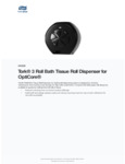 Tork Opticore® 565828 Black Three Roll Toilet Tissue Dispenser