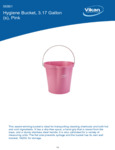 PAIL,3 GAL.,PP/SS,PINK spec sheet PAIL,3 GAL.,PP/SS,PINK spec sheet