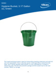 PAIL,3 GAL.,PP/SS,GREEN spec sheet PAIL,3 GAL.,PP/SS,GREEN spec sheet