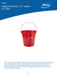 PAIL,3 GAL.,PP/SS,RED spec sheet PAIL,3 GAL.,PP/SS,RED spec sheet