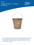PAIL,3 GAL.,PP/SS,BROWN spec sheet PAIL,3 GAL.,PP/SS,BROWN spec sheet
