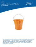 PAIL,3 GAL.,PP/SS,ORANGE spec sheet PAIL,3 GAL.,PP/SS,ORANGE spec sheet