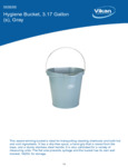 PAIL,3 GAL.,PP/SS,GRAY spec sheet PAIL,3 GAL.,PP/SS,GRAY spec sheet