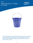 PAIL,3 GAL.,PP/SS,PURPLE spec sheet PAIL,3 GAL.,PP/SS,PURPLE spec sheet