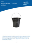 PAIL,3 GAL.,PP/SS,BLACK spec sheet PAIL,3 GAL.,PP/SS,BLACK spec sheet