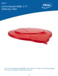 LID,PAIL,3 GAL.,PP,RED spec sheet