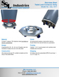SSL Industries Twist & Lock Container Dolly Specsheet