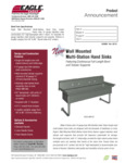 Eagle Group Multi-Station Hand Sink Spec Sheet