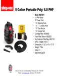 5 gallon portable poly spec