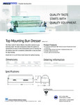 628511 Top Mounting Bun Dresser Spec Sheet