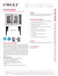 WC4ED 208/3 spec sheet