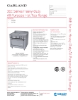 Garland 36E Range Specsheet Garland 36E Range Specsheet