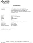 Amoretti Cookies & Cream Spread Specsheet