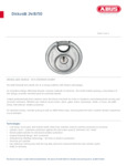 ABUS Diskus 24IB/50 Specsheet