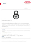 ABUS 78/50 Specsheet