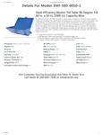 VESTIL TLT TBL 90 DEG 2K LB CAP 60X50 spec sheet