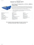 VESTIL HINGE TLT TBL 4K LB CAP 48X47.75 spec sheet