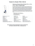 Vestil Powered Stair Climber Specsheet