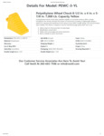 Vestil PEWC-3-YL Specsheet