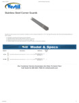 Vestil Stainless Steel Corner Guard Specsheet Vestil Stainless Steel Corner Guard Specsheet