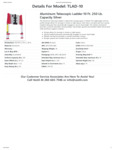 Vestil TLAD-10 Specsheet