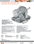 Sirman Galileo 350 Specsheet