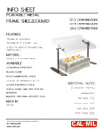 751 Series Sneeze Guard Specs