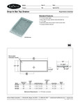 Krowne Bar Top Drainer Specsheet