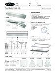 Krowne Drink Rail Drainer Specsheet Krowne Drink Rail Drainer Specsheet