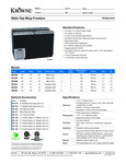 Krowne Slide Top Mug Frosters Specsheet