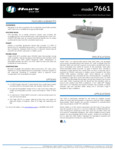 	 HAND WASH SINK 30X20 14GA W/ AXION EYE WASH spec sheet