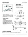 76A605P400002/76A605P800002_American Standard_Deck Plates_Specsheet