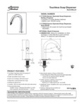 76A7770100002_American Standard_Touchless Soap Dispenser_Specsheet