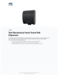 Tork 772728 Black Mechanical Hands Free Paper Towel Dispenser