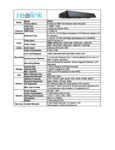8-Channel 16MP PoE Network Video Recorder Spec Sheet